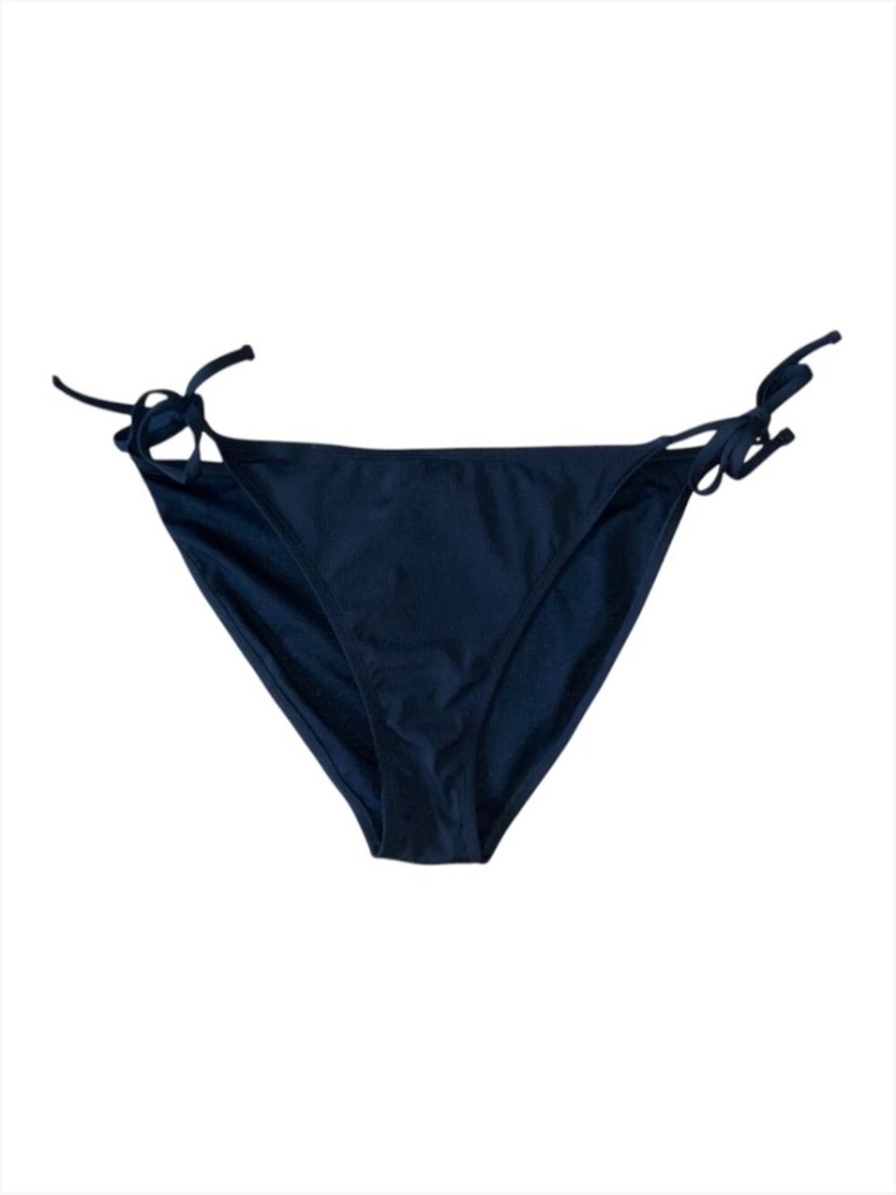 Shade & Shore Women's Navy Side Tie Bikini Swim Bottoms, L